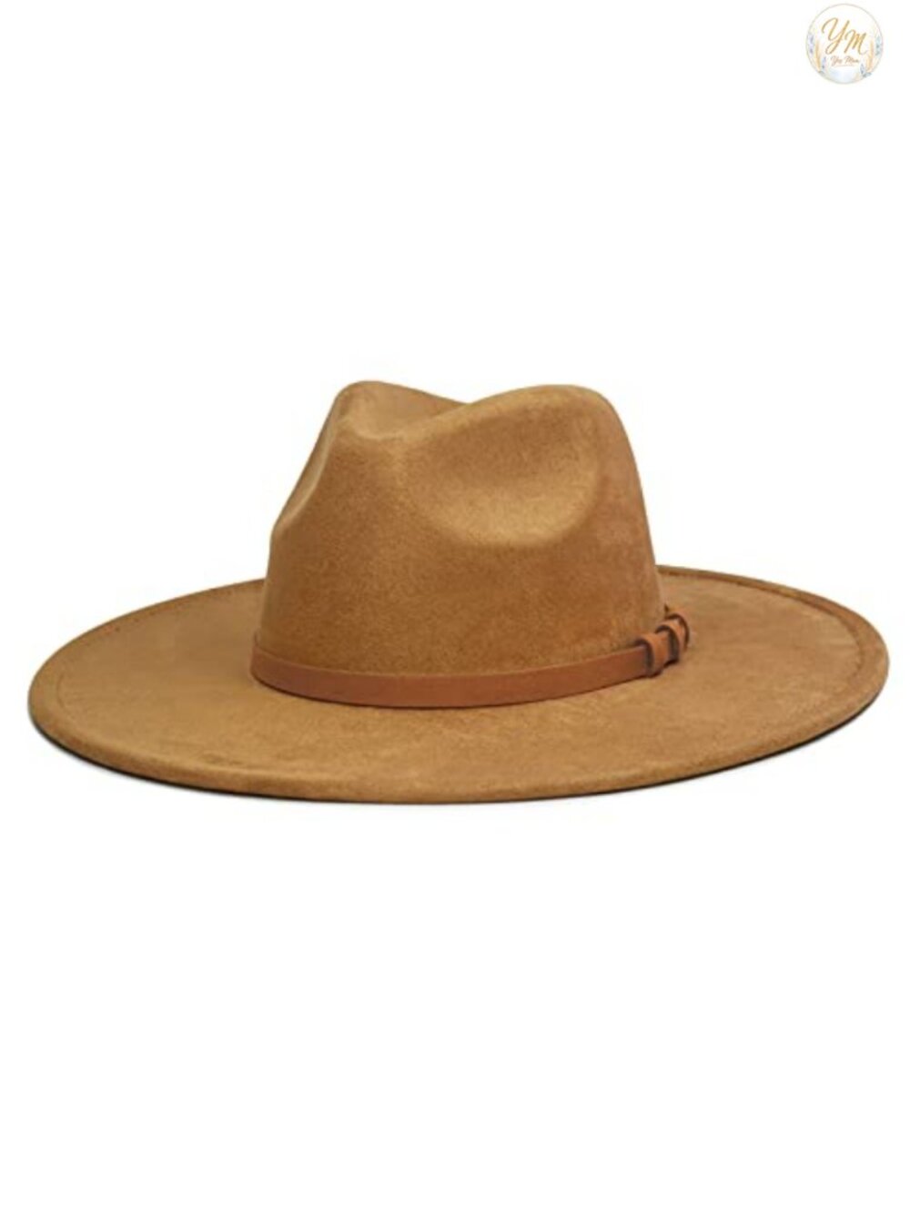 Women's Wide Brim Felt Rancher Fedora Hat - Western Style